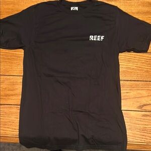 Reef Black Short Sleeve Tee Classic Crew Neck NWOT